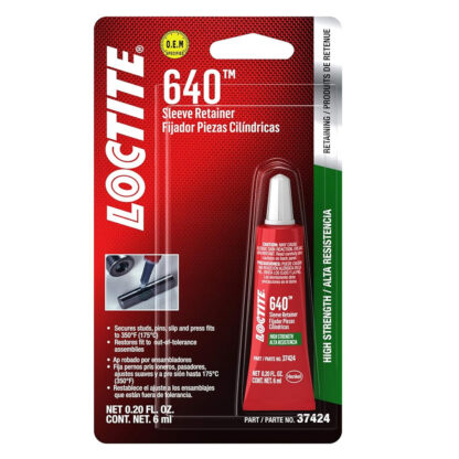 LOCTITE 640 Sleeve Retainer 6ml Tube Part # L37424U