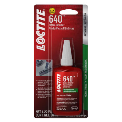 LOCTITE 640 Sleeve Retainer 36ml Tube Part # L37484U
