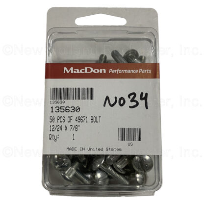 MacDon 12/24 x 7/8" Bolt Kit (Pack of 50) Part # 135630