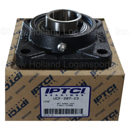 Burns 1 7/16 Flange Unit with Setscrew Bearing Part # UCF-207-23