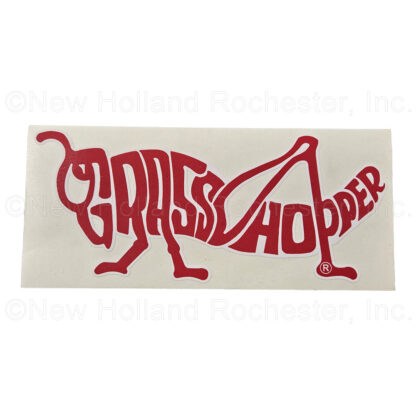 Grasshopper Red/White Medium Emblem Decal Part # 163295