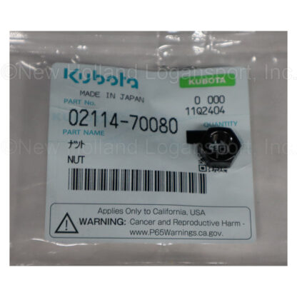 Kubota Nut Part # 02114-70080