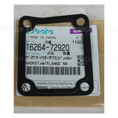 Kubota Water Flange Gasket Part # 16264-72920