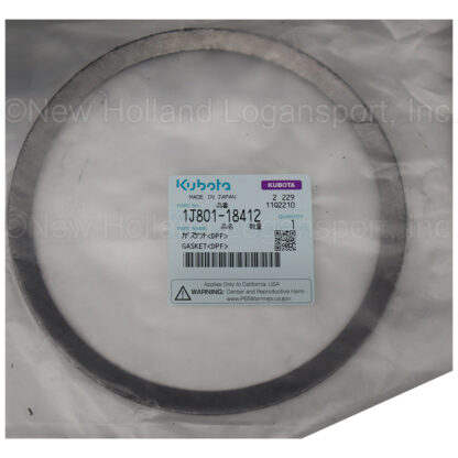 Kubota Gasket (DPF) Part # 1J801-18412