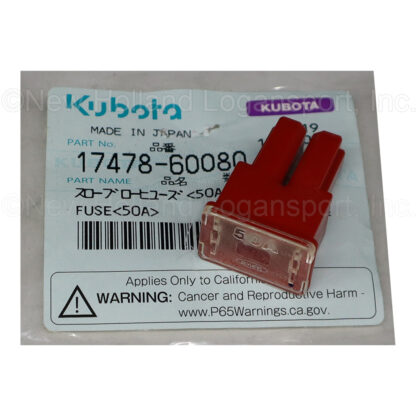 Kubota 50A Fuse Part # 17478-60080