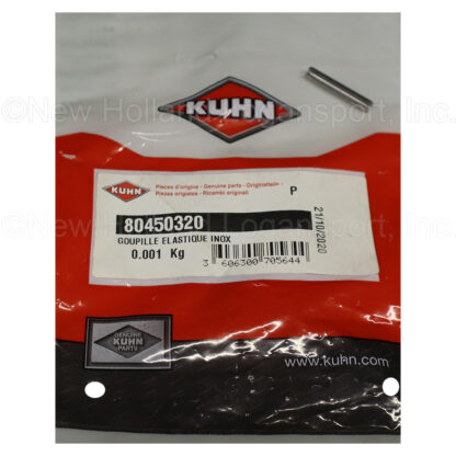 Kuhn Krause Roll Pin Part # 80450320