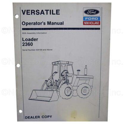 New Holland Loader 2360 Operators Manual Part # 43236013