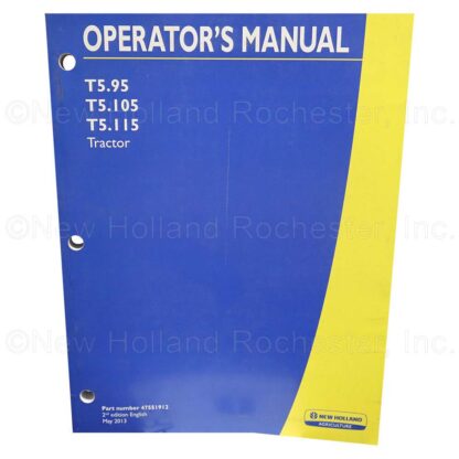 New Holland Operators Manual Part # 47551912