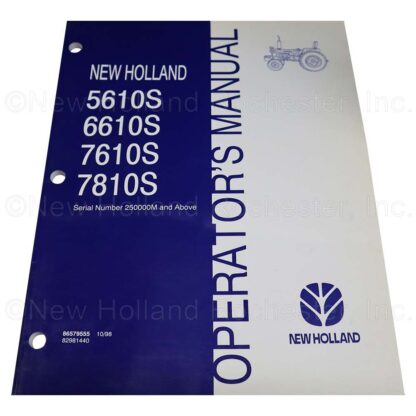 New Holland Operators Manual Part # 86579555
