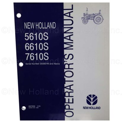 New Holland Operators Manual Part # 86579556