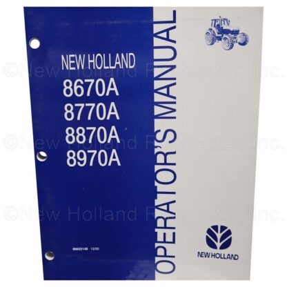 New Holland Operators Manual Part # 86622148