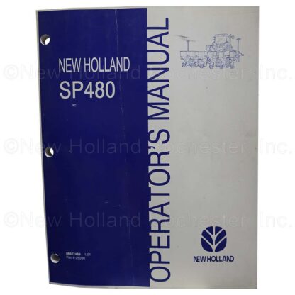 SP480 Operators Manual Part # 86627489