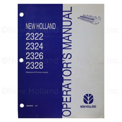 New Holland Operators Manual Part # 86630292