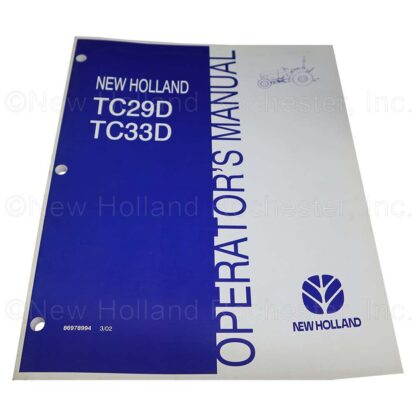 New Holland Operators Manual Part # 86978994