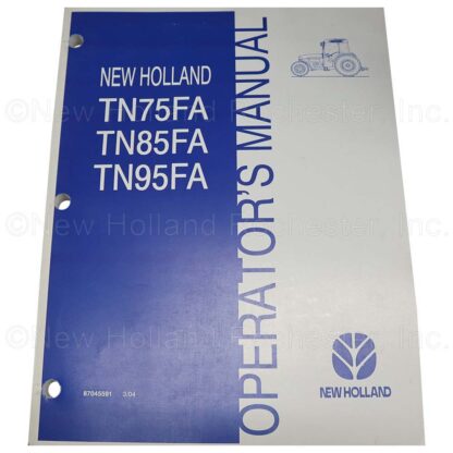 New Holland Operators Manual Part # 87045591