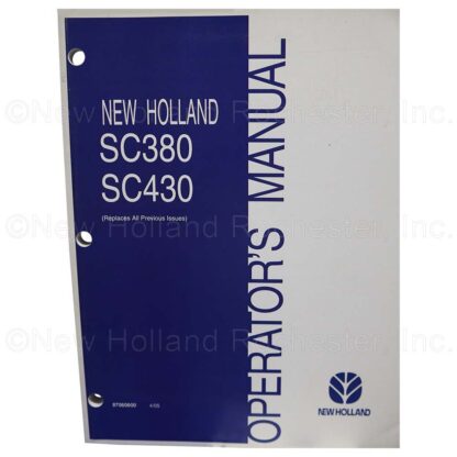 New Holland Operators Manual Part # 87060600