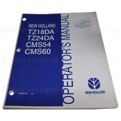 New Holland Operators Manual Part # 87300136