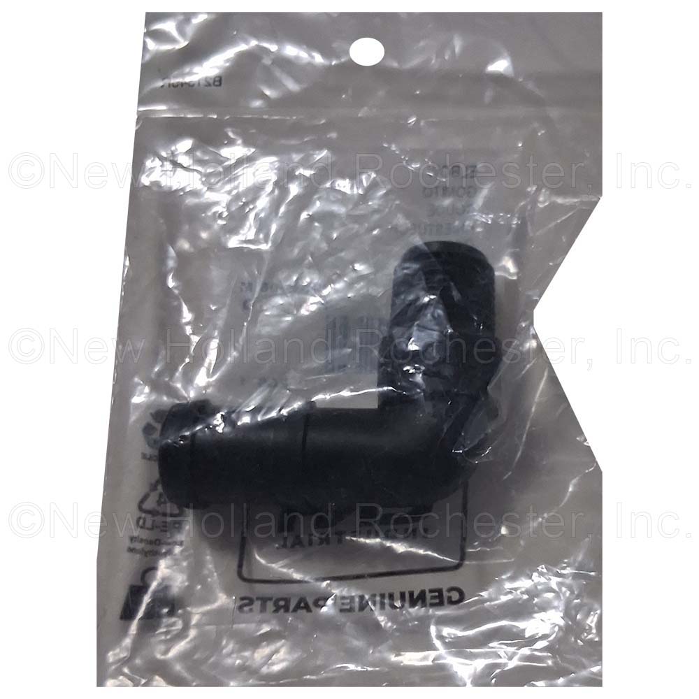 New Holland 1/2'' Male Thread x 3/4'' 90 Degree Hose Barb Elbow Part # 07.10296
