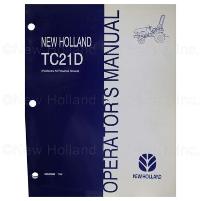 New Holland TC21D Operators Manual Part # 86597086