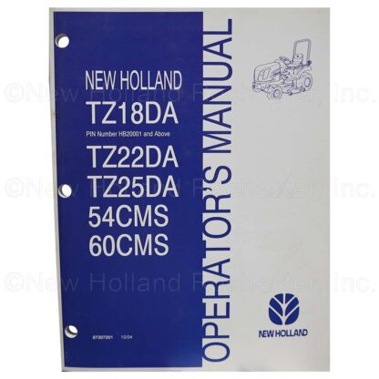 New Holland Operators Manual Part # 87307201