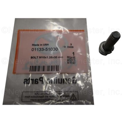 Kubota M10 x 1.25 x 30mm Bolt Part # 01133-51030