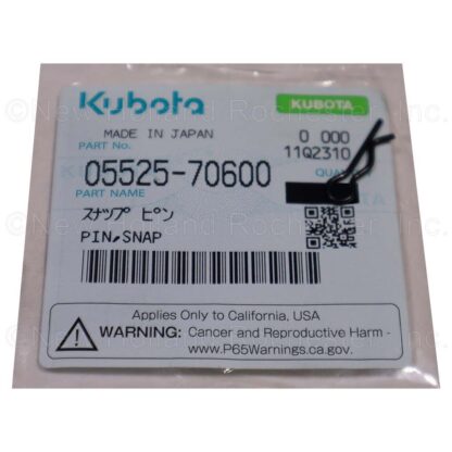 Kubota Snap Pin Part # 05525-70600