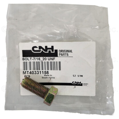 New Holland 7/16-20 Hex Wheel Bolt Part # MT40331158