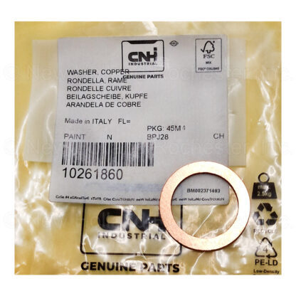 New Holland Washer Copper Part # 10261860