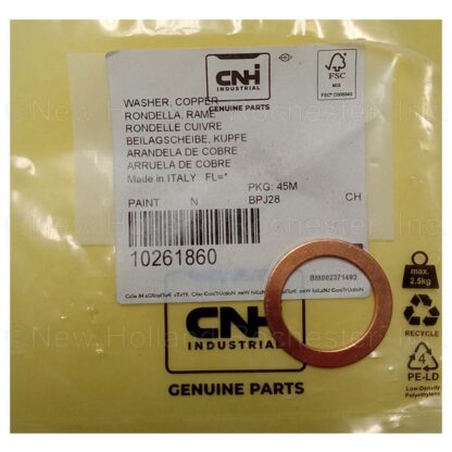 New Holland Washer Copper Part # 10261860