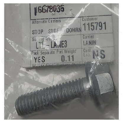 New Holland Bolt Part # 16678035