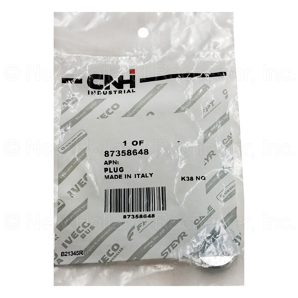 New Holland Plug Part # 87358648