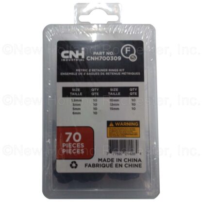 New Holland Metric E-Retaining Rings Kit Part # CNH700309