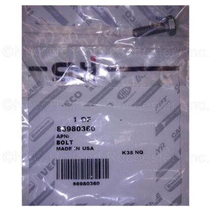 New Holland M6 X 20mm Bolt Part # 86980360