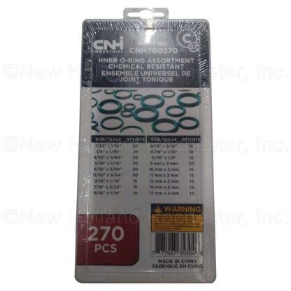 New Holland O-Ring Assortment Kit Part # CNH700270