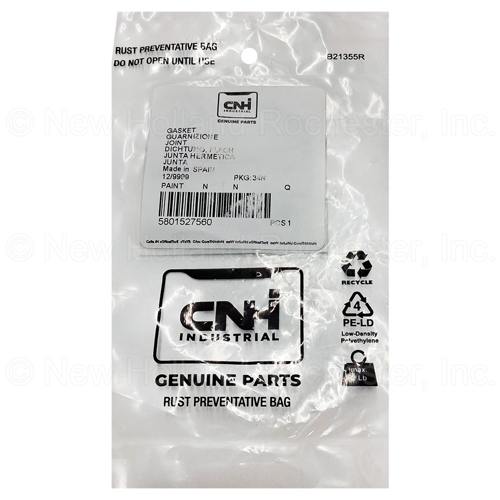 New Holland Gasket Part # 5801527560 - Image 2