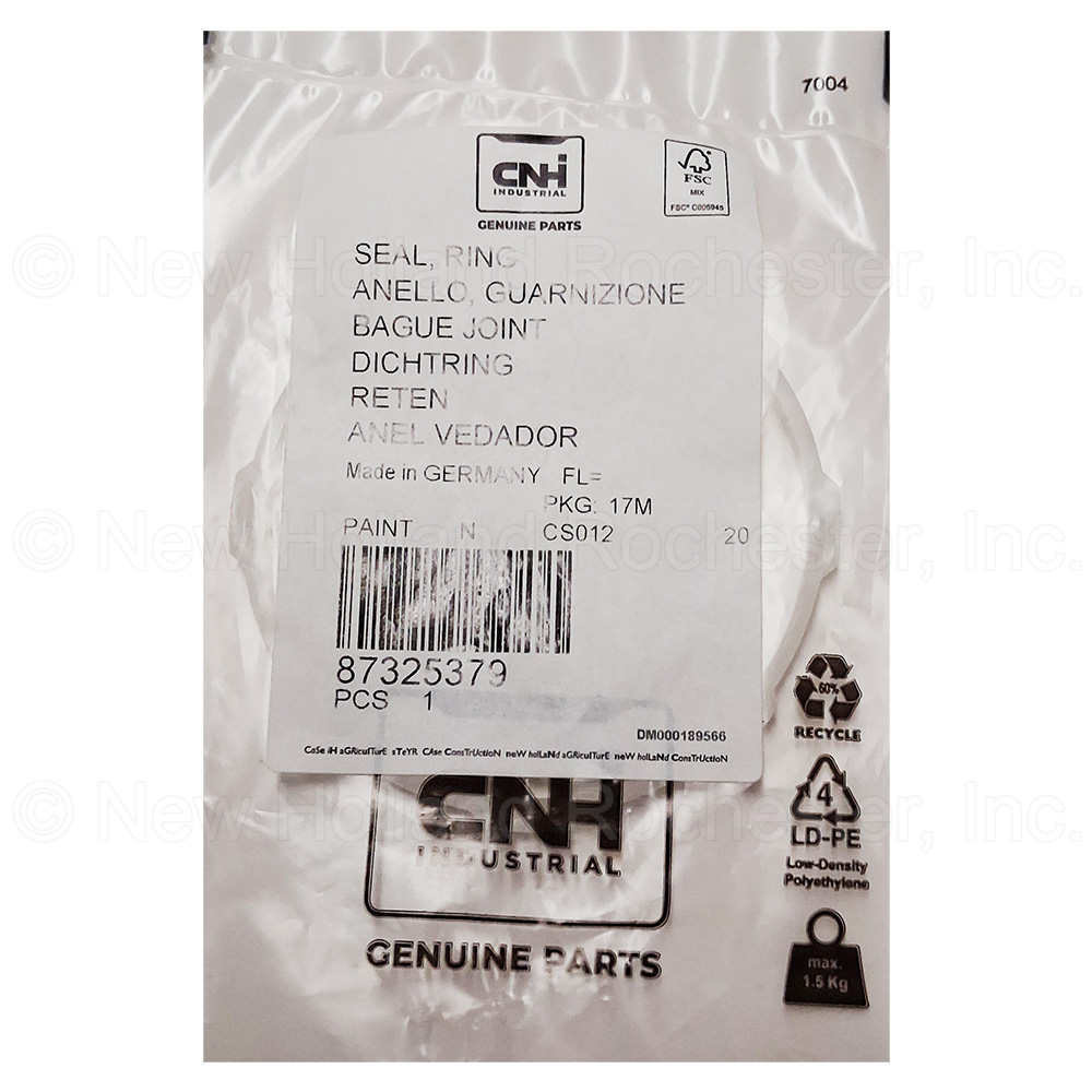 New Holland Seal Ring Part # 87325379