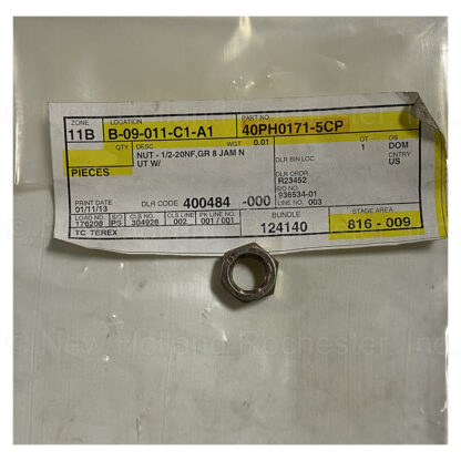 Nut 1/2 Part # 40PH0171-5CP