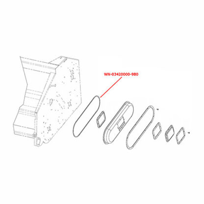 Drive Chain Cover Seal, 980MM To Fit Capello Part # WN-03420000-980
